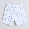 BUMZEE Sky Blue & White Boys Half Sleeves T-Shirt & Short Set
