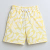 BUMZEE White & Yellow Boys Half Sleeves T-Shirt & Short Set