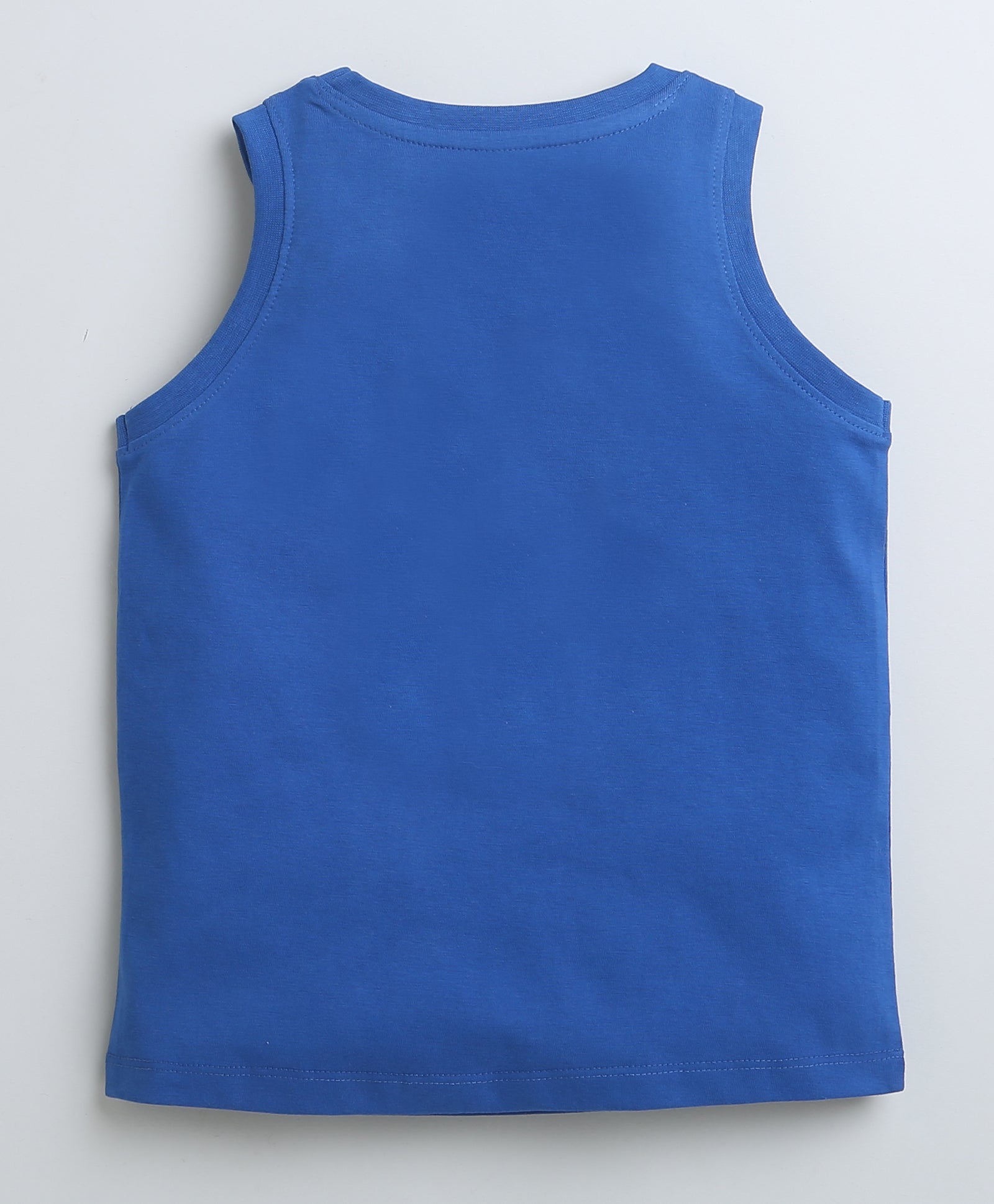 BUMZEE Royal Blue Boys Sleeveless T-Shirt