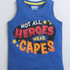 BUMZEE Royal Blue Boys Sleeveless T-Shirt