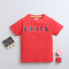 BUMZEE Red Boys Half Sleeves T-Shirt