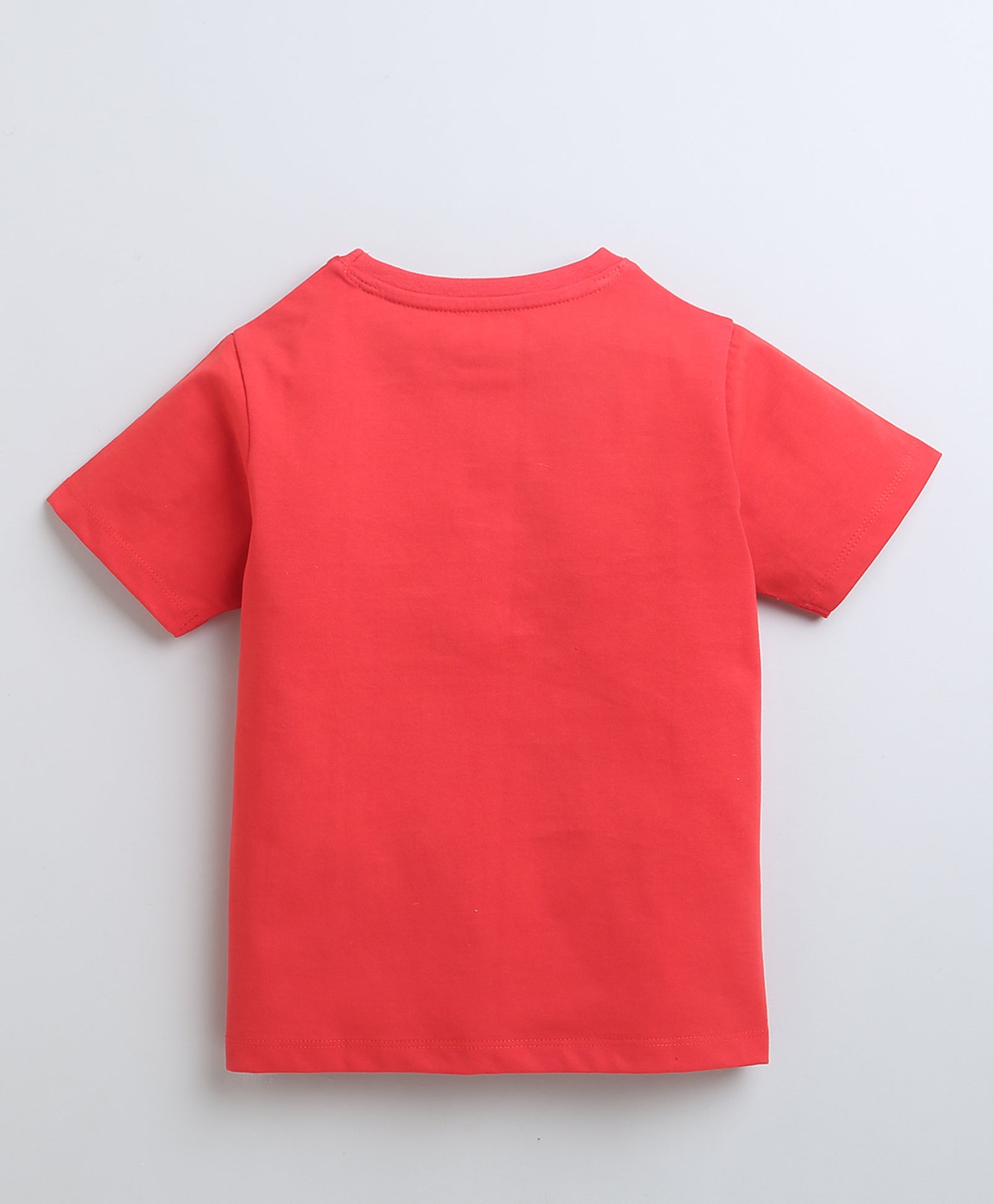 BUMZEE Red Boys Half Sleeves T-Shirt