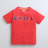 BUMZEE Red Boys Half Sleeves T-Shirt