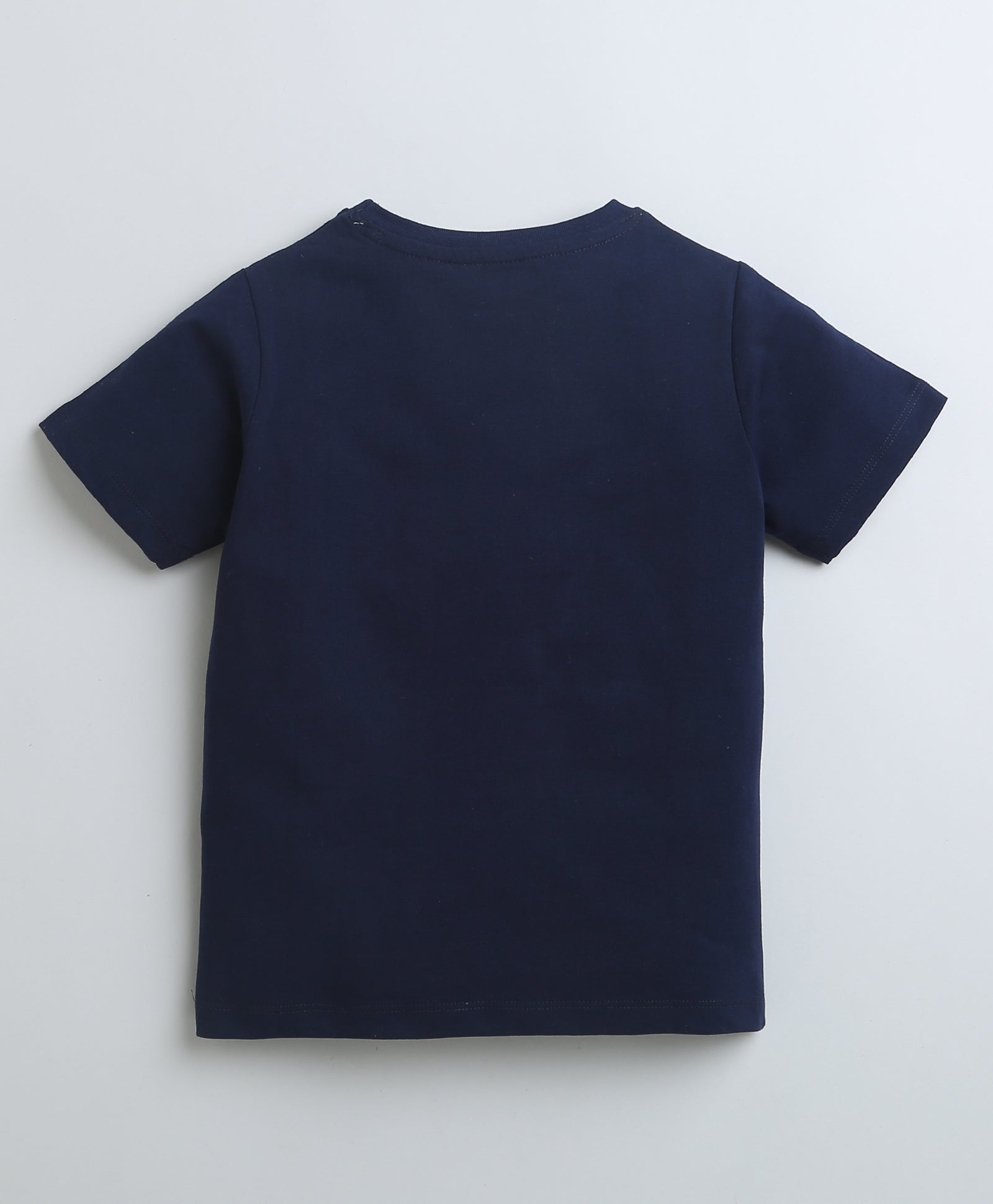 BUMZEE Navy Boys Half Sleeves T-Shirt