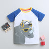 BUMZEE White Boys Half Sleeves T-Shirt