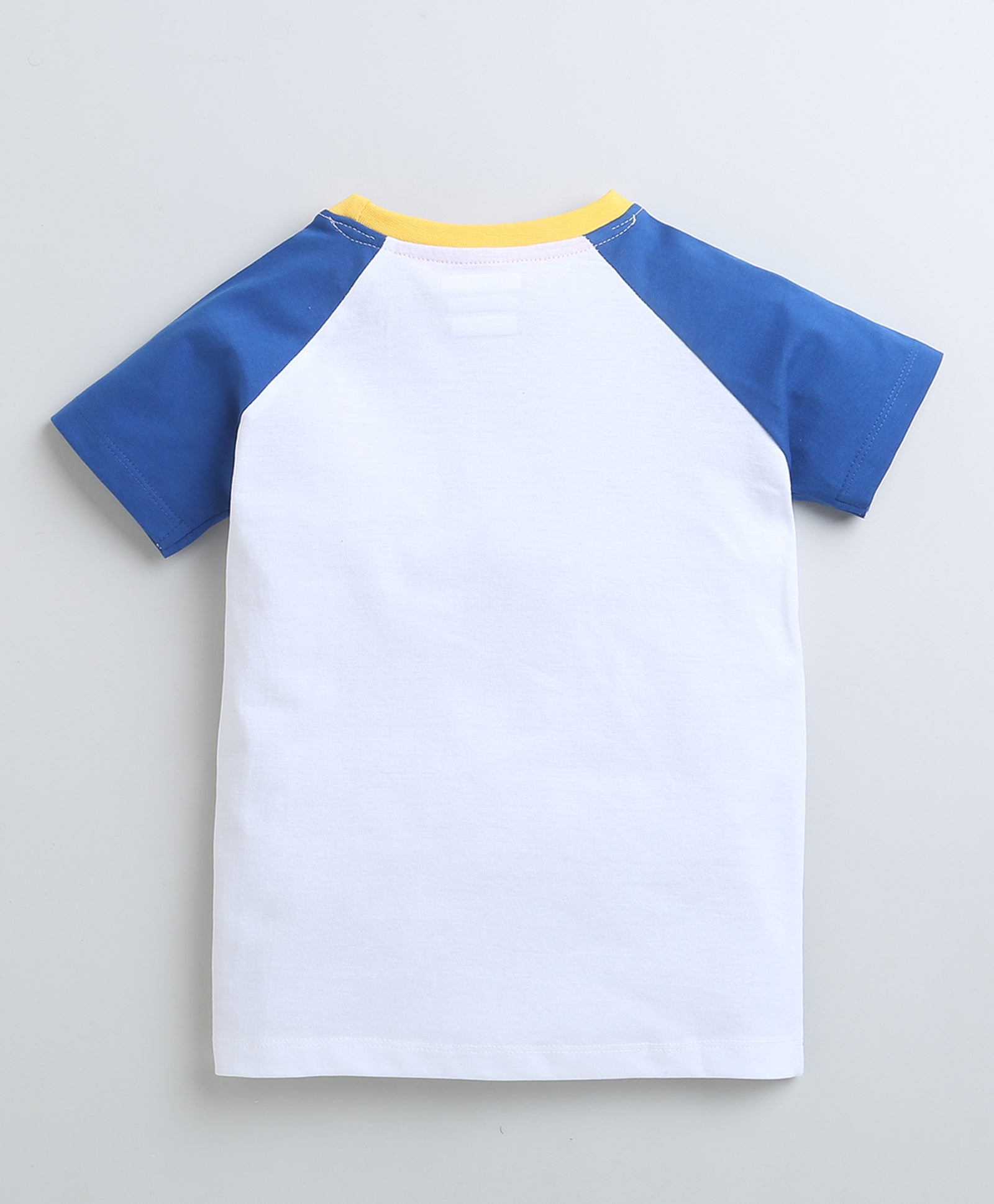 BUMZEE White Boys Half Sleeves T-Shirt