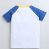 BUMZEE White Boys Half Sleeves T-Shirt