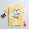 BUMZEE Yellow Boys Half Sleeves T-Shirt