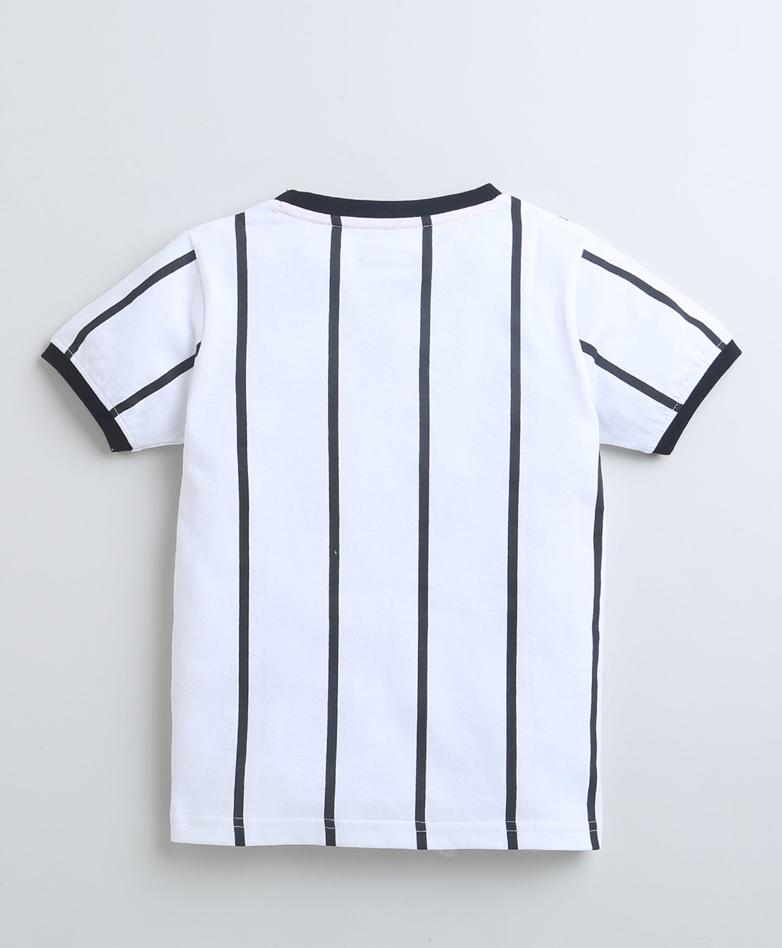 BUMZEE White Boys Half Sleeves T-Shirt