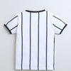 BUMZEE White Boys Half Sleeves T-Shirt