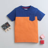 BUMZEE Orange Boys Half Sleeves T-Shirt