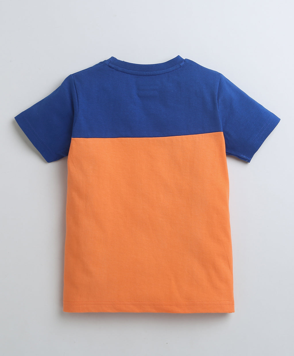 Bumzee Orange T-Shirt, Half Sleeves, 100% Cotton