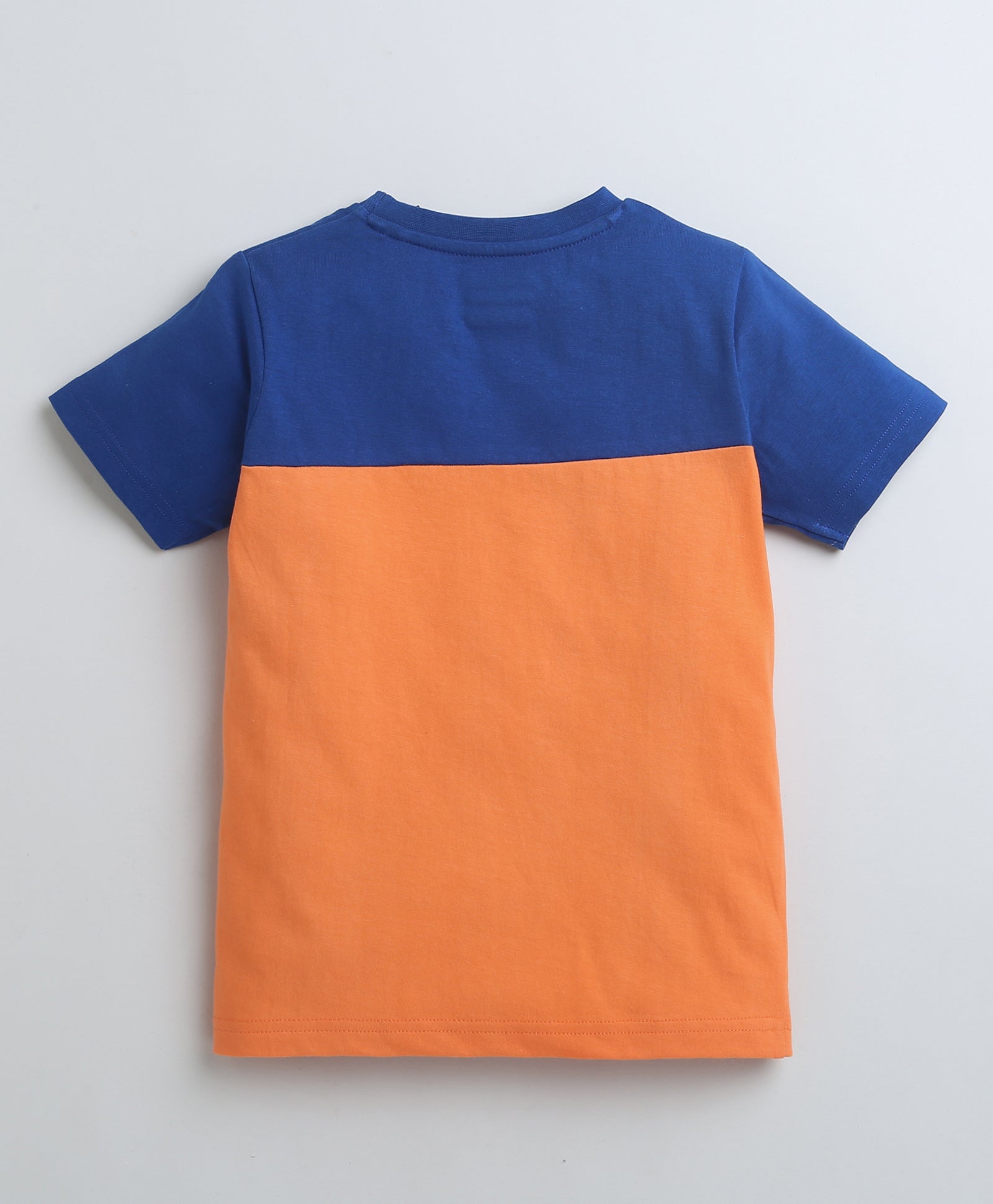 BUMZEE Orange Boys Half Sleeves T-Shirt