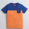 BUMZEE Orange Boys Half Sleeves T-Shirt