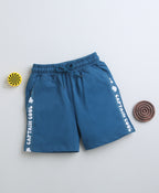 Bumzee Teal Blue Shorts, 100% Cotton (Style Peb9391)