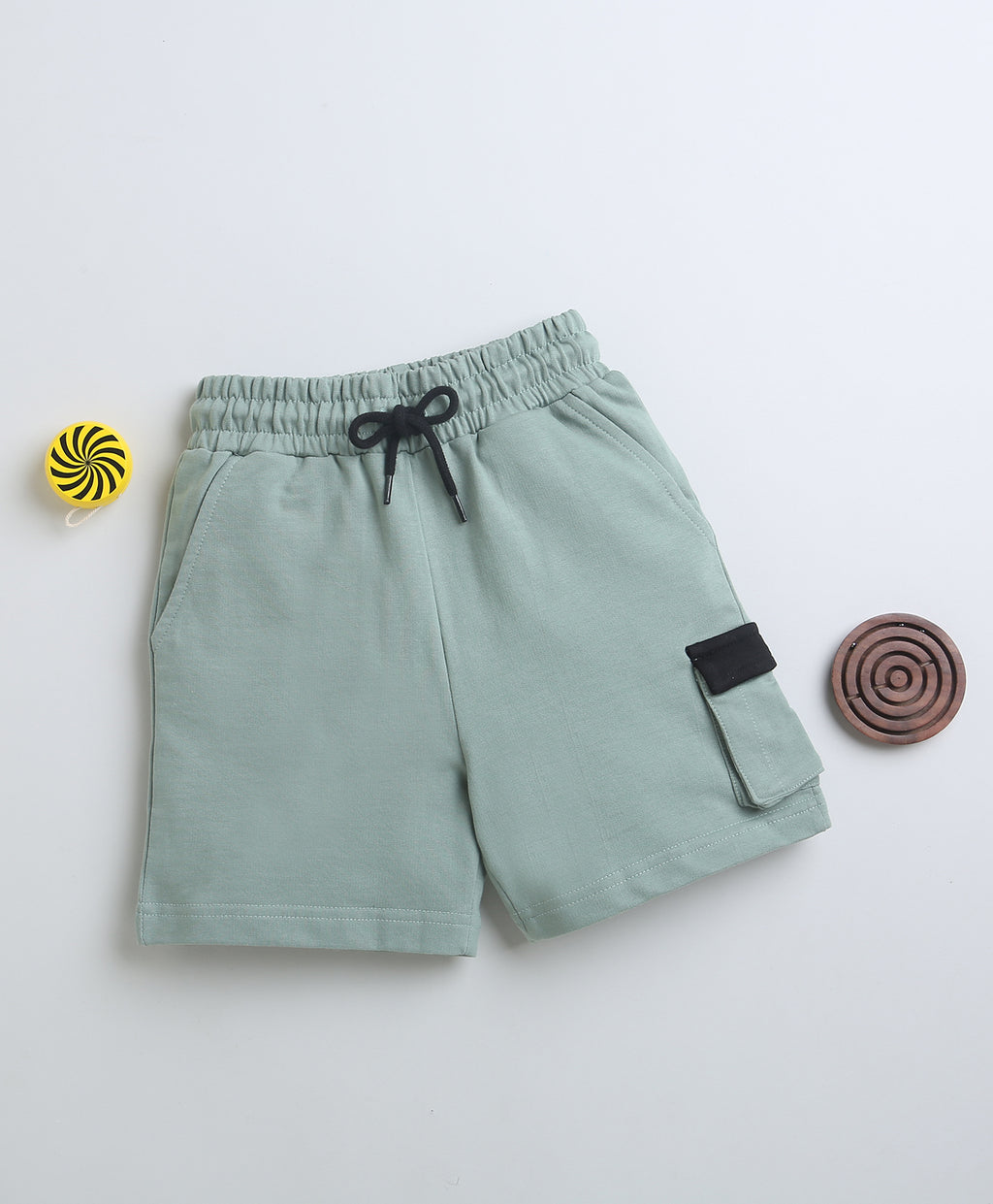 Bumzee Olive Shorts, 100% Cotton