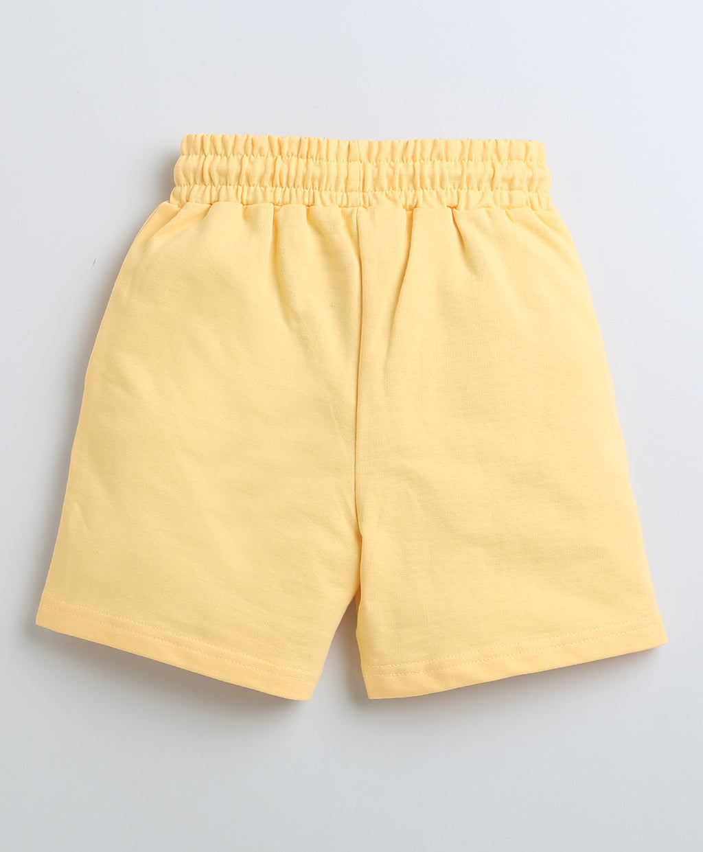 Bumzee Yellow Colourblock Shorts, 100% Cotton