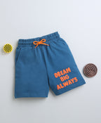 Bumzee Teal Blue Shorts, 100% Cotton (Style Peb9397)