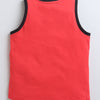 BUMZEE Red & Black Boys Sleeveless T-Shirt & Short Set