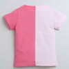 BUMZEE Pink Girls Half Sleeves T-Shirt