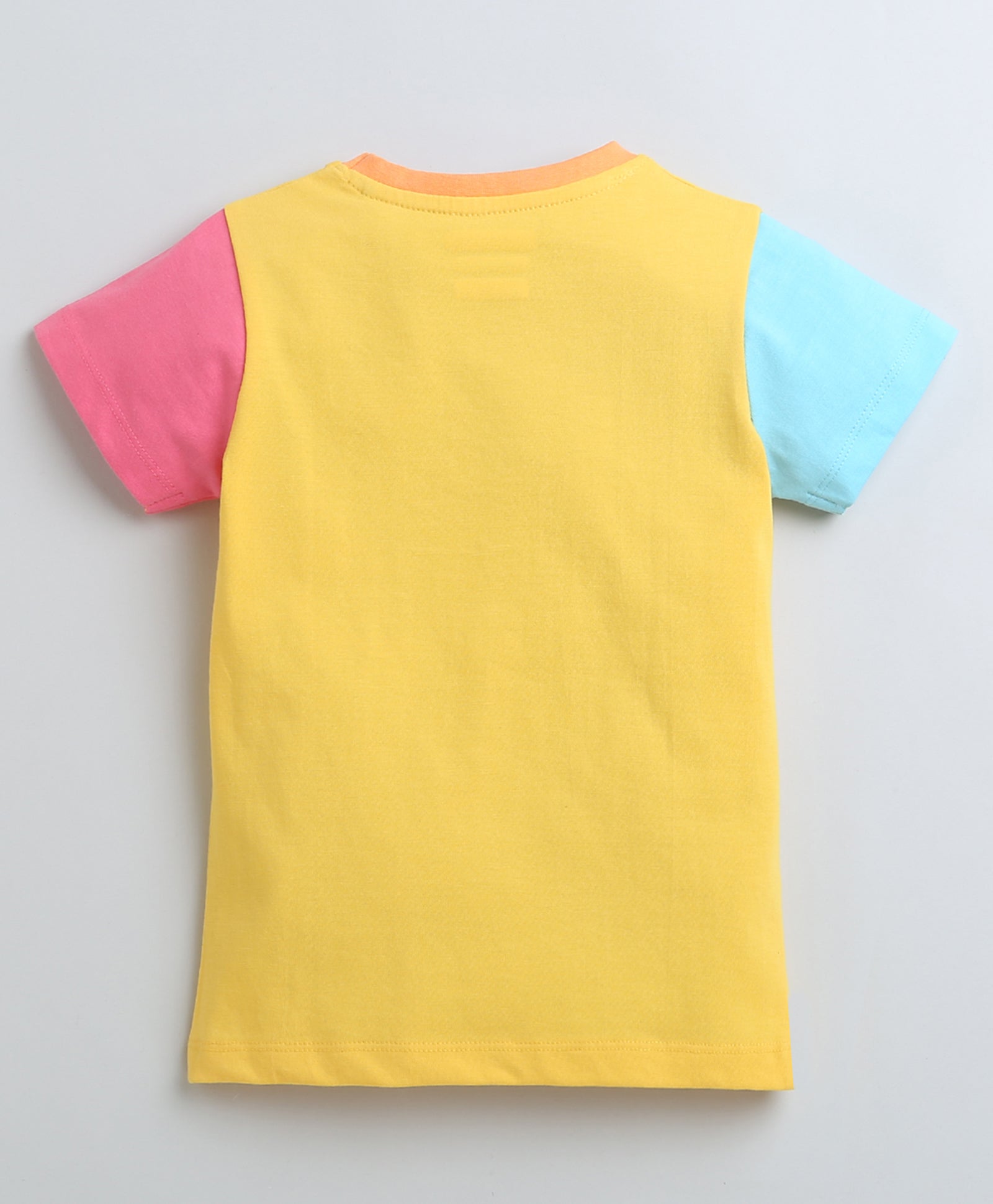 BUMZEE Yellow Girls Half Sleeves T-Shirt