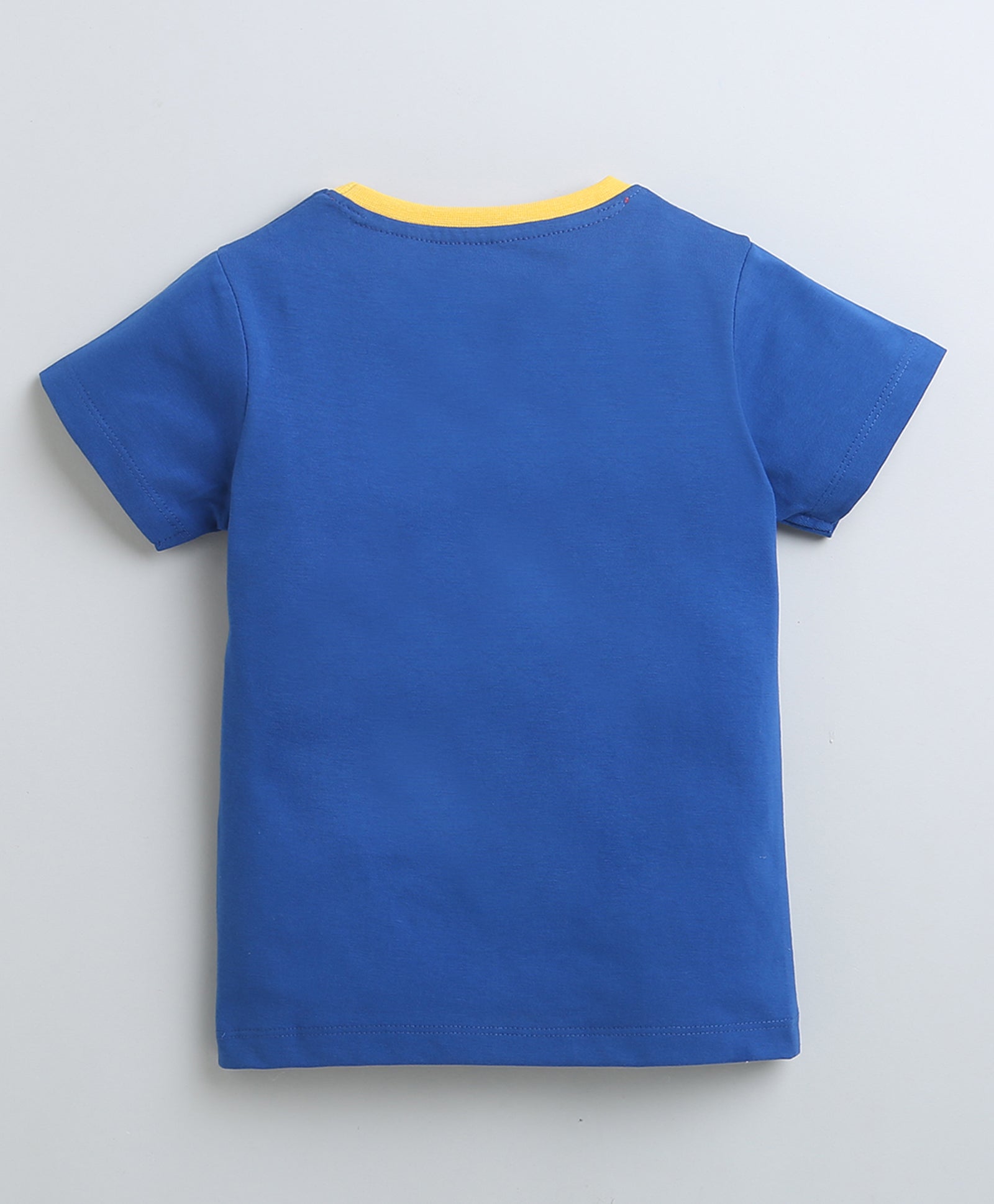 BUMZEE Royal Blue Girls Half Sleeves T-Shirt