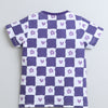 BUMZEE Purple Girls Half Sleeves T-Shirt
