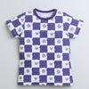 BUMZEE Purple Girls Half Sleeves T-Shirt