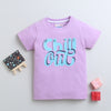 BUMZEE Lavender Girls Half Sleeves T-Shirt