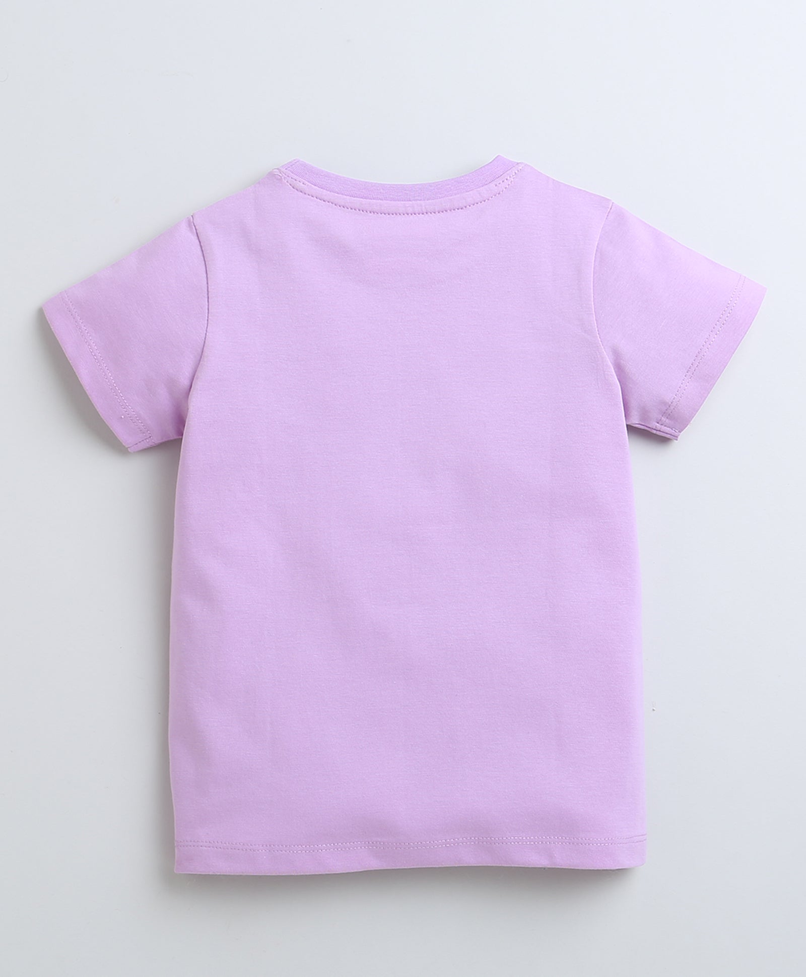 BUMZEE Lavender Girls Half Sleeves T-Shirt