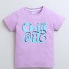 BUMZEE Lavender Girls Half Sleeves T-Shirt