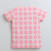 BUMZEE Peach Girls Half Sleeves T-Shirt