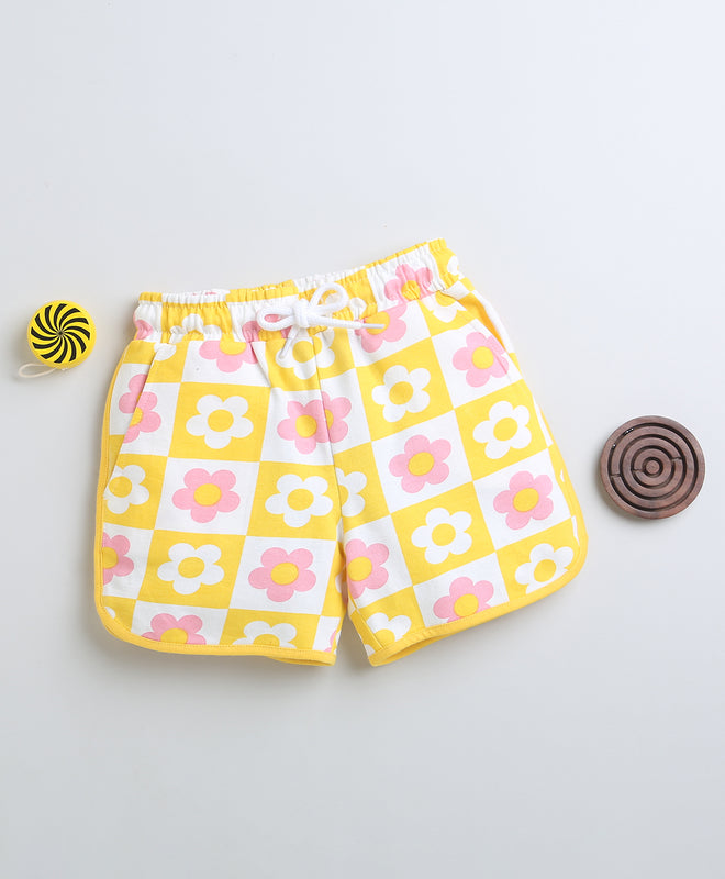 BUMZEE Yellow Girls Shorts