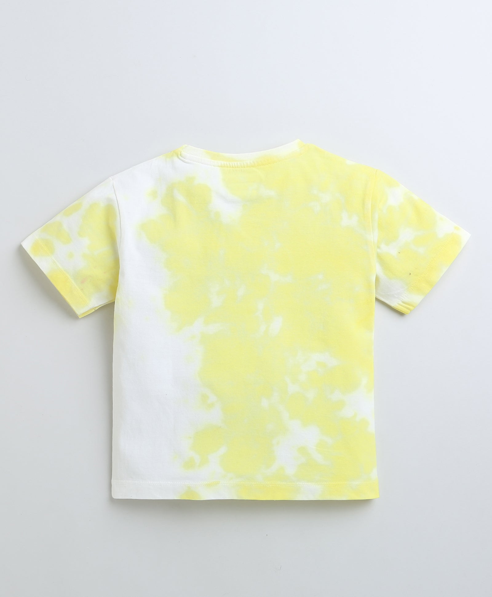 BUMZEE Yellow Girls Half Sleeves Oversized T-Shirt
