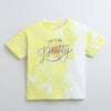BUMZEE Yellow Girls Half Sleeves Oversized T-Shirt