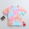 BUMZEE Multi Girls Half Sleeves Oversized T-Shirt
