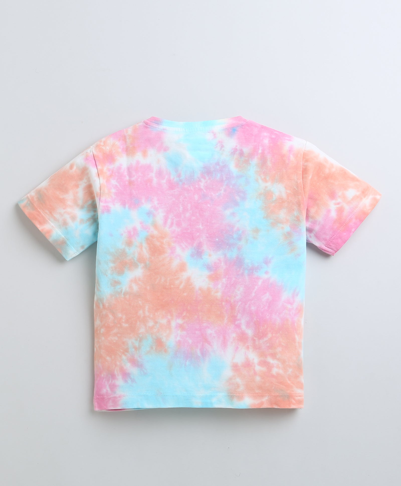 BUMZEE Multi Girls Half Sleeves Oversized T-Shirt