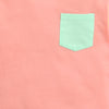 BUMZEE Peach Girls Half Sleeves Oversized Crop T-Shirt