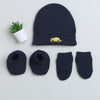 Boys 100% Cotton NA Cap Mitten Bootie - Navy