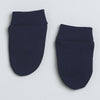 Boys 100% Cotton NA Cap Mitten Bootie - Navy