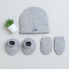 Boys 100% Cotton NA Cap Mitten Bootie - Grey