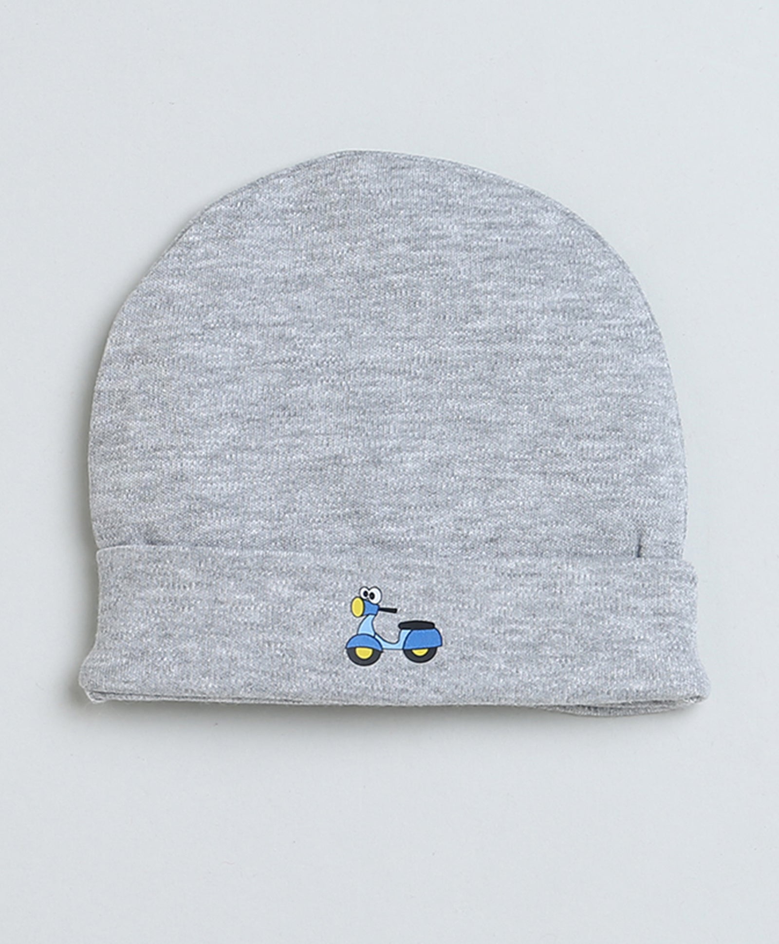 Boys 100% Cotton NA Cap Mitten Bootie - Grey