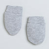 Boys 100% Cotton NA Cap Mitten Bootie - Grey