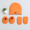 Girls 100% Cotton NA Cap Mitten Bootie - Orange