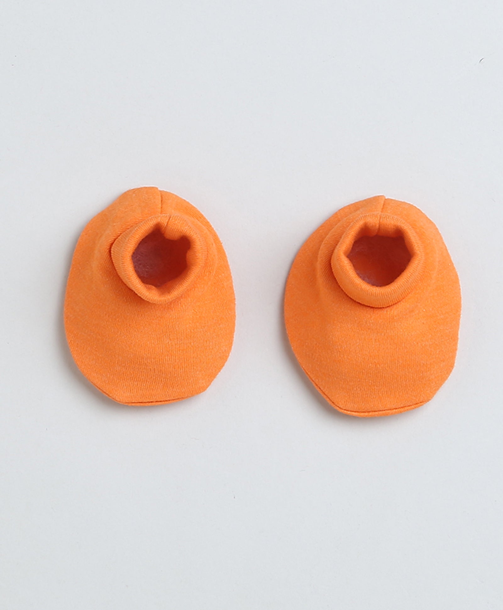 Girls 100% Cotton NA Cap Mitten Bootie - Orange