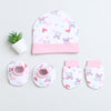 Boys 100% Cotton NA Cap Mitten Bootie - White & Pink