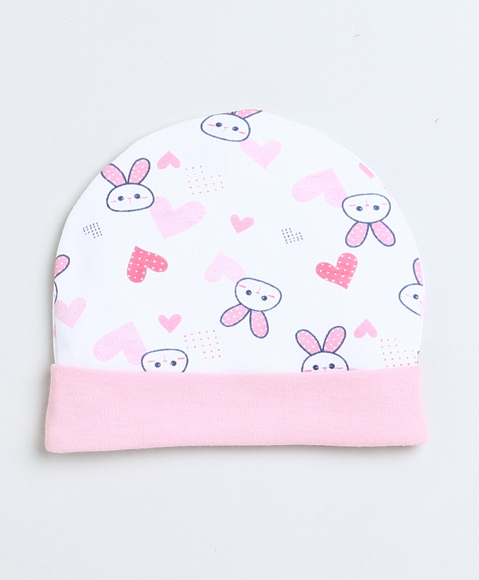 Boys 100% Cotton NA Cap Mitten Bootie - White & Pink