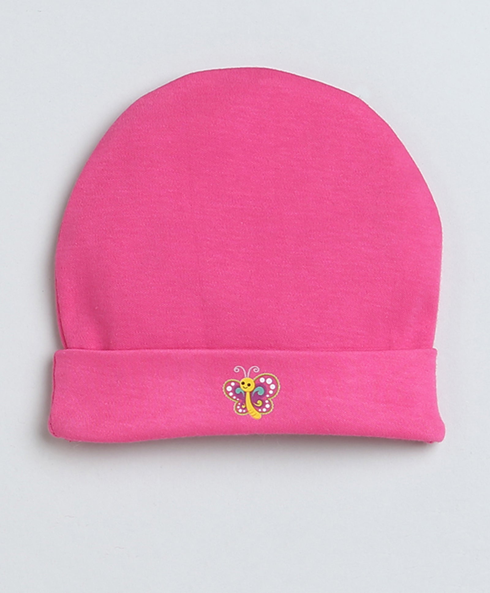 Girls 100% Cotton NA Cap Mitten Bootie - Pink