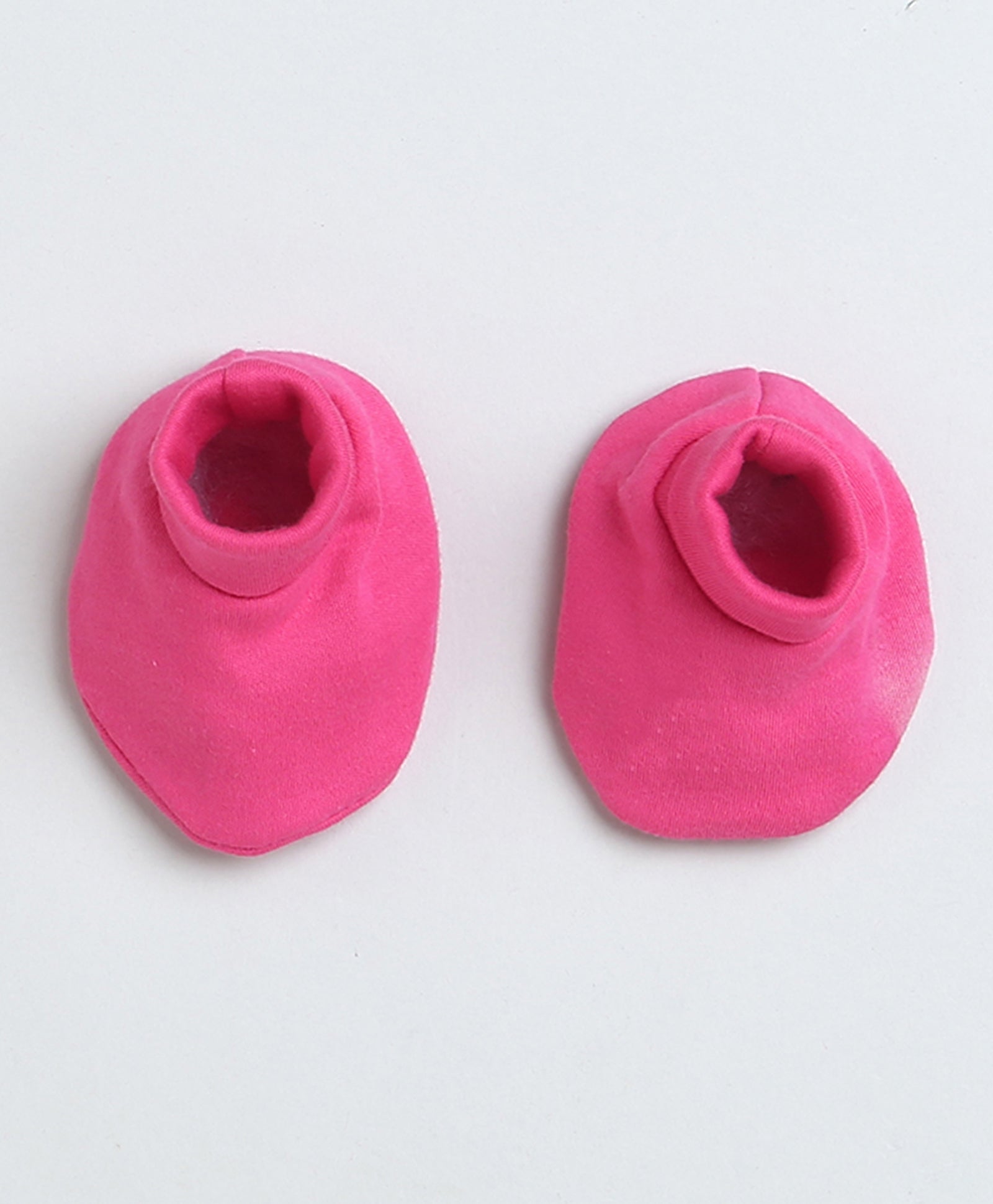 Girls 100% Cotton NA Cap Mitten Bootie - Pink