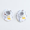 Girls 100% Cotton NA Cap Mitten Bootie - White & Grey